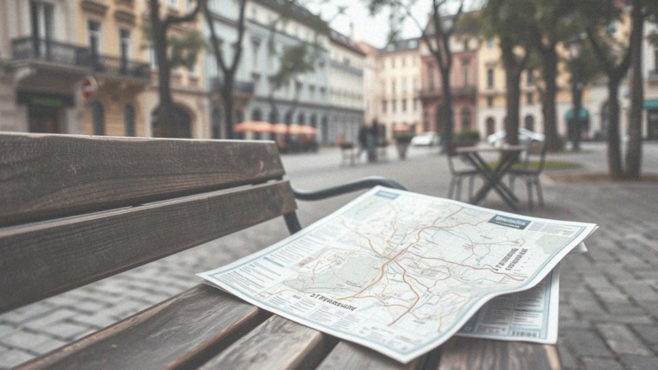 Jakie informacje dla turystów przewiduje plan miasta?